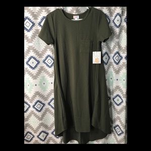 LulaRoe Carly XS Olive Green NWT